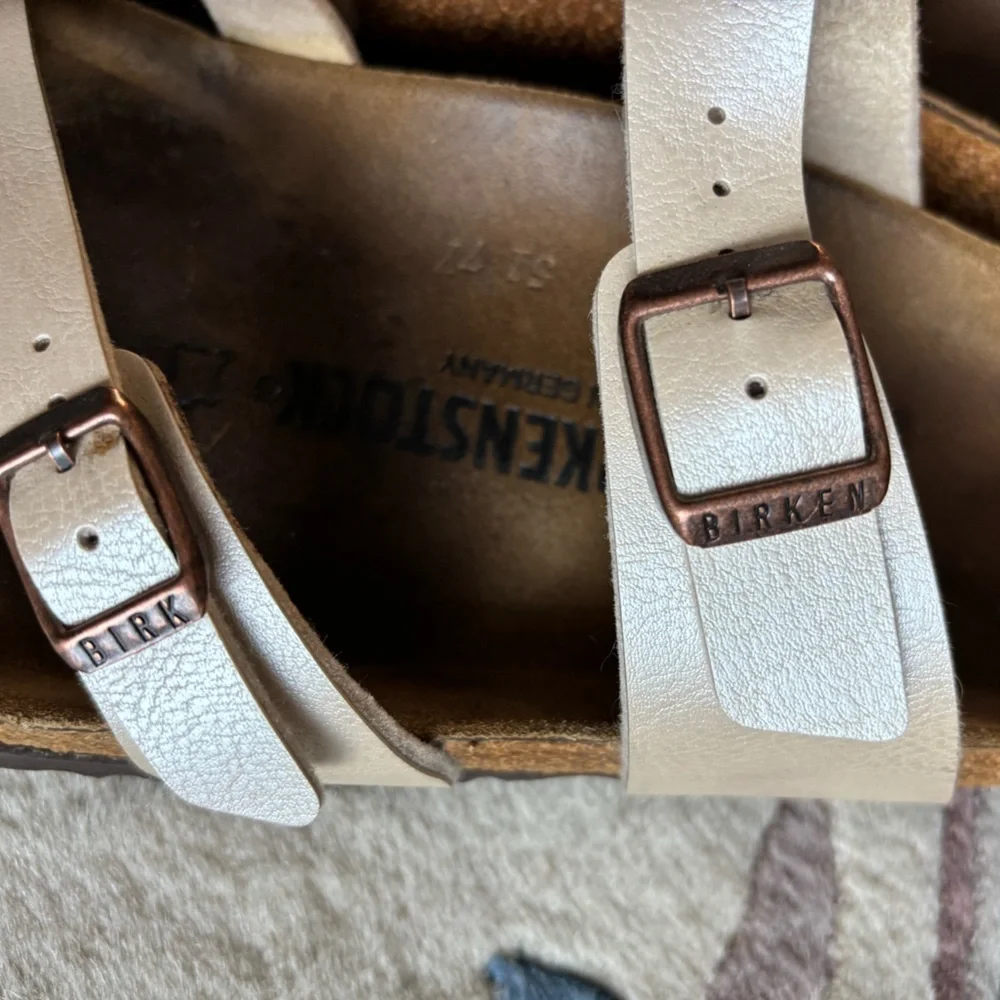 BIRKENSTOCK Mayari Birko-Flor Sandals Antique Lace Pearl 41 - Picture 6 of 14